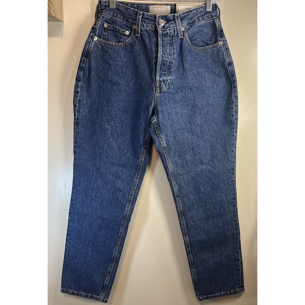 Everlane Jeans Womens 28 The Curvy 90s Cheeky High Rise Blue Straight Denim NEW